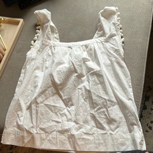 J crew factory Pom Pom top
